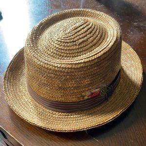 Brixton short brimmed hat, 7 1/4 size, 100% wheat